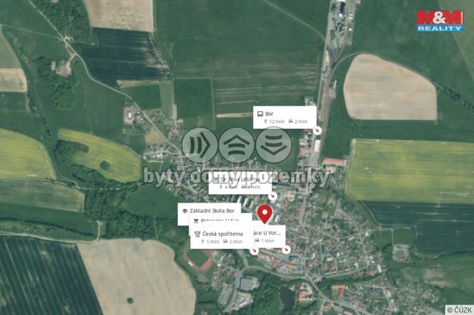 Prodej, Byt 3+1, Bor