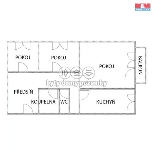 Prodej, Byt 3+1, Most