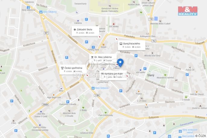Pronájem, Obchod a služby, Slaný