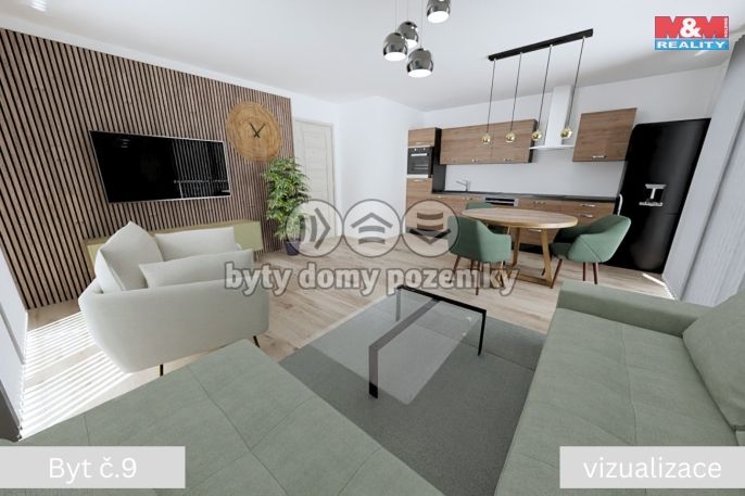 Prodej, Byt 3+kk, Žleby