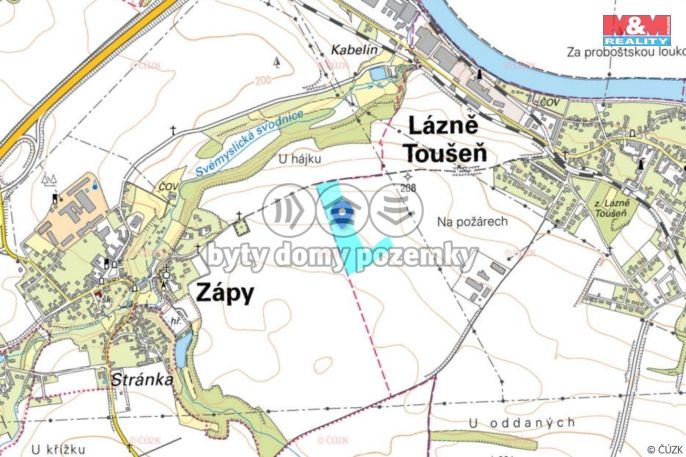 Prodej, Pole, Lázně Toušeň