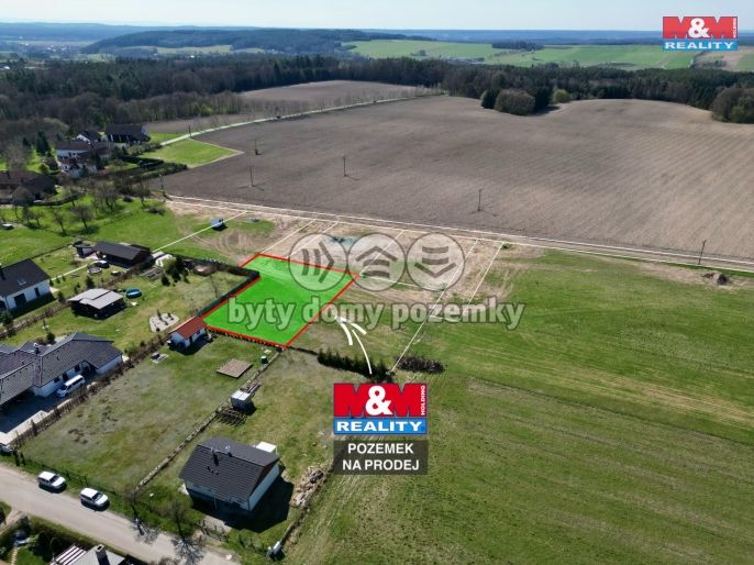 Prodej, Pozemek k bydlení, 1196 m², Hřibiny-Ledská