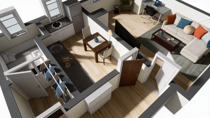 Prodej, Byt 1+1, Chomutov