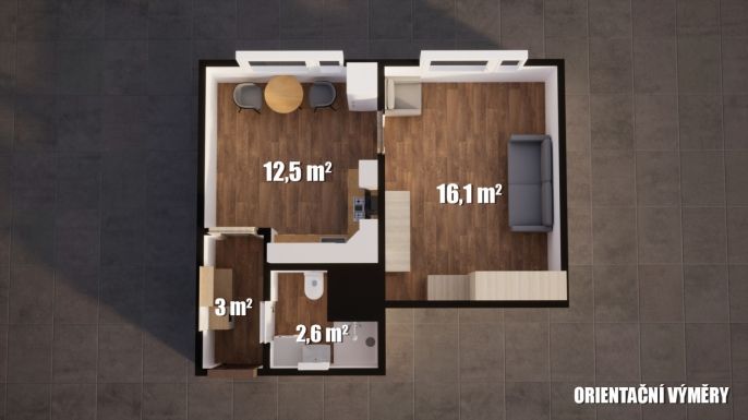 Pronájem, Byt 2+kk, Stráž pod Ralskem