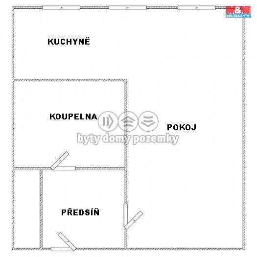 Pronájem, Byt 1+kk, Most