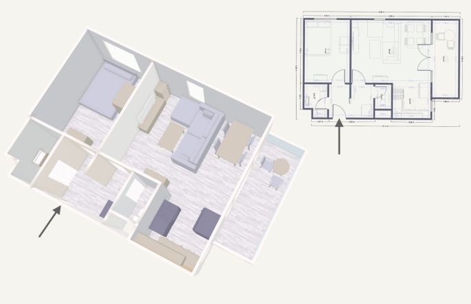 Prodej, Byt 2+kk, Vrané nad Vltavou