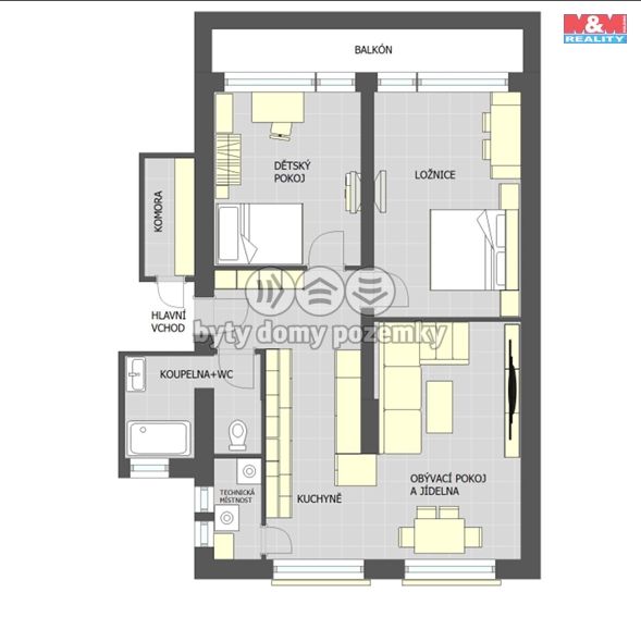 Prodej, Byt 3+1, Vražkov