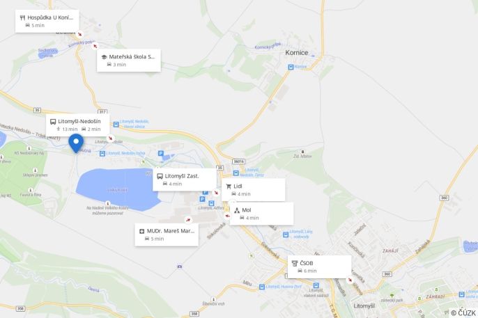 Pronájem, Byt 3+kk, Litomyšl