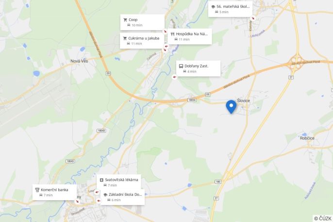 Prodej, Pozemek k bydlení, Dobřany