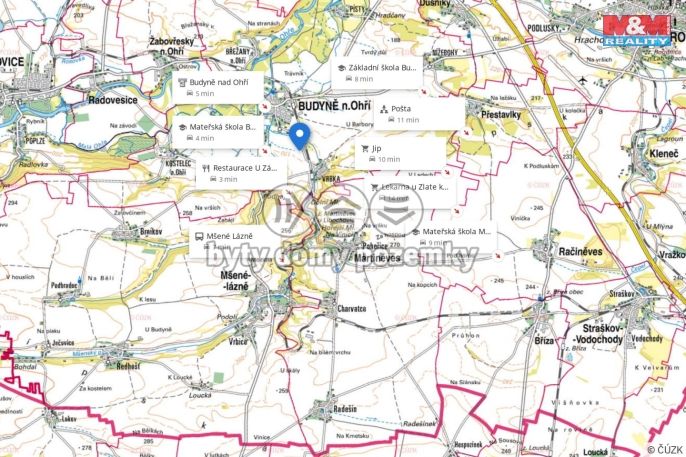 Prodej, Pozemek k bydlení, Budyně nad Ohří