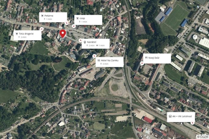 Pronájem, Byt 2+kk, Letohrad