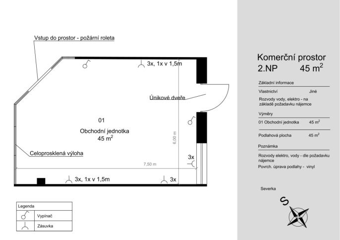Pronájem, Obchodní objekt, Benešov