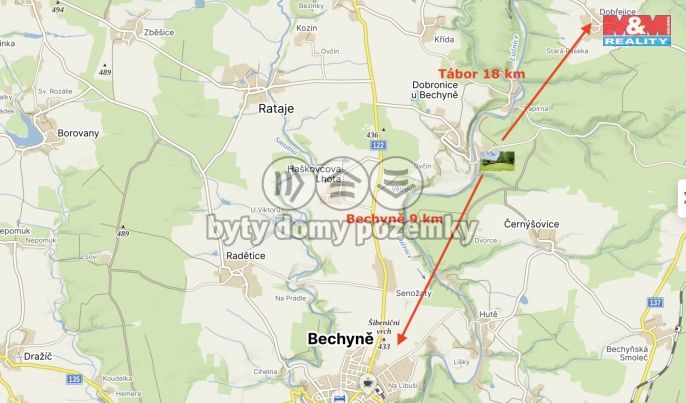 Prodej, Chata, Dobronice u Bechyně