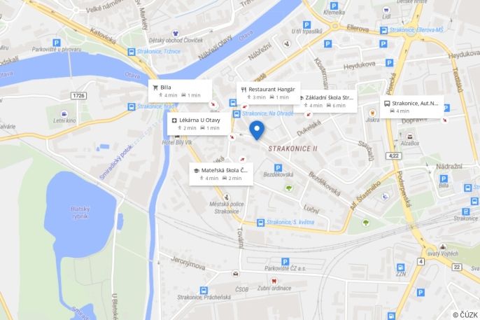 Pronájem, Byt 2+1, Strakonice