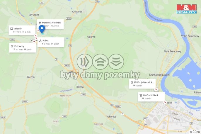 Prodej, Pozemek k bydlení, Velemín