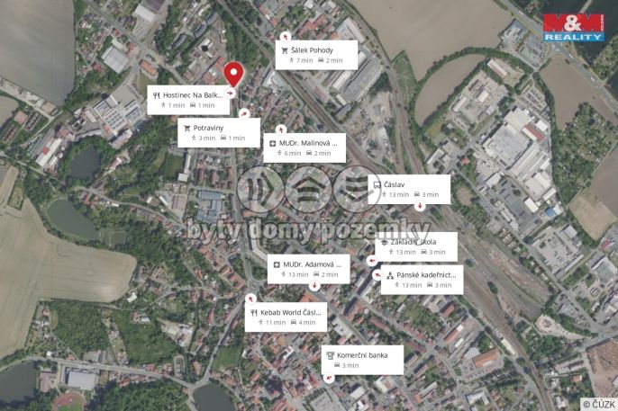 Pronájem, Byt 1+kk, Čáslav