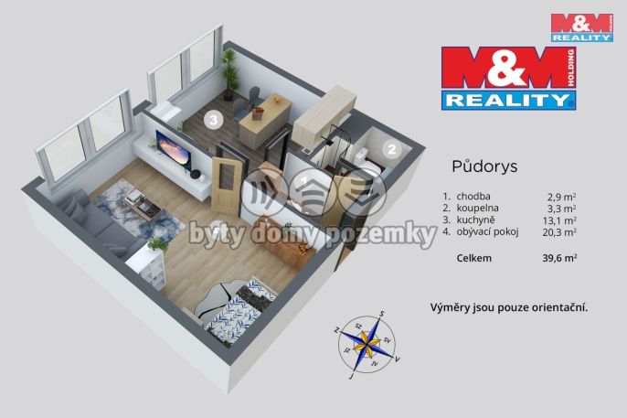 Prodej, Byt 2+kk, Teplice