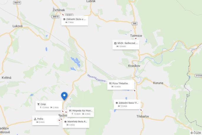 Prodej, Pozemek k bydlení, Rychnov na Moravě