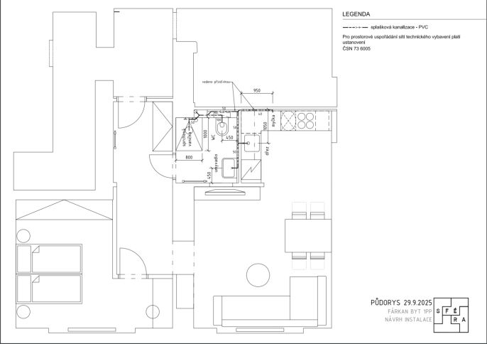 Pronájem, Byt 2+kk, Praha