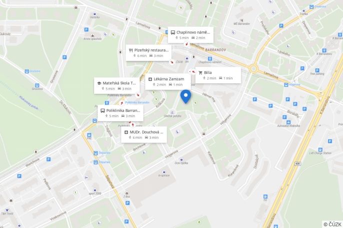 Pronájem, Byt 2+kk, Praha