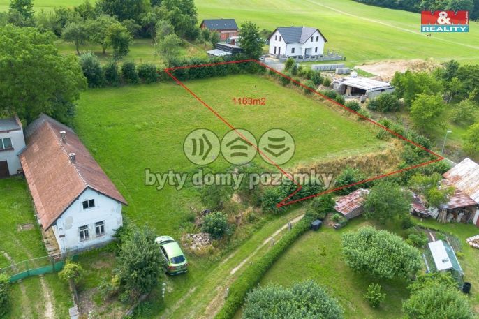 Prodej, Pozemek k bydlení, 1163 m², Kamenná Lhota