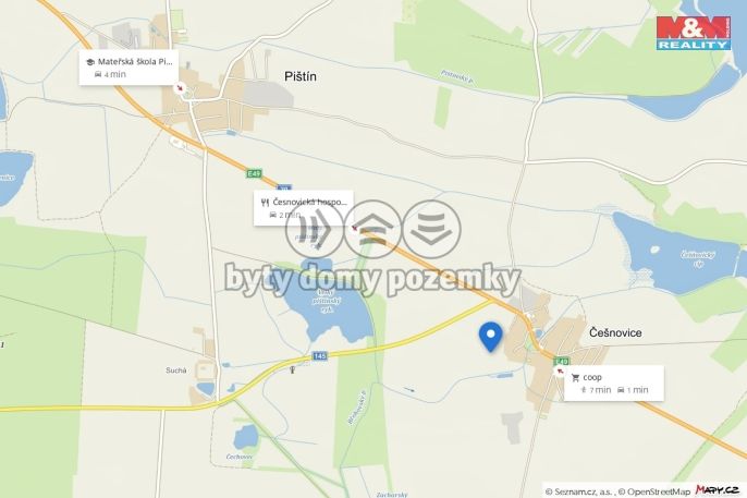 Prodej, Pozemek k bydlení, Pištín