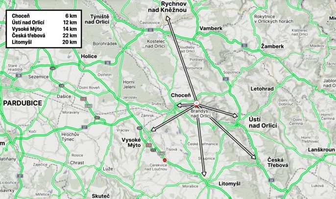 Prodej, Byt 3+1, Brandýs nad Orlicí