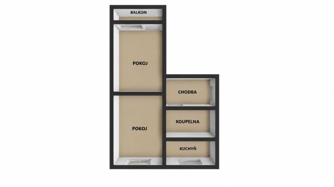 Prodej, Byt 2+1, Chomutov
