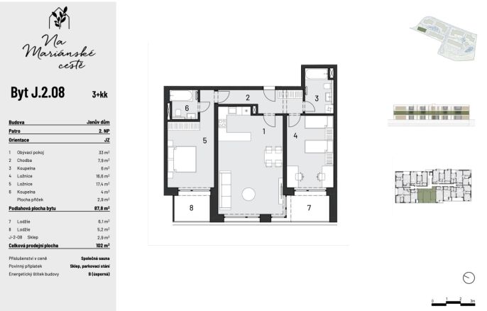 Prodej, Byt 3+kk, Brandýs nad Labem-Stará Boleslav