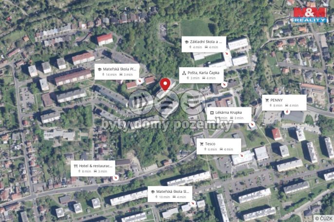 Prodej, Byt 3+1, Krupka