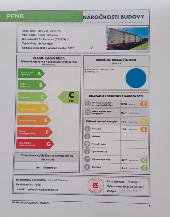 Prodej, Byt 2+1, Habartov