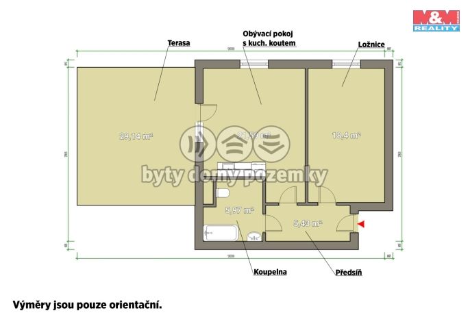 Pronájem, Byt 2+kk, Plzeň