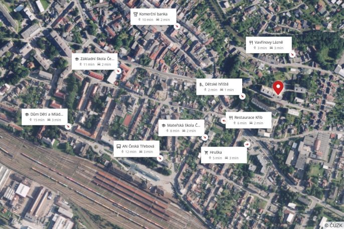 Pronájem, Byt 1+1, Česká Třebová