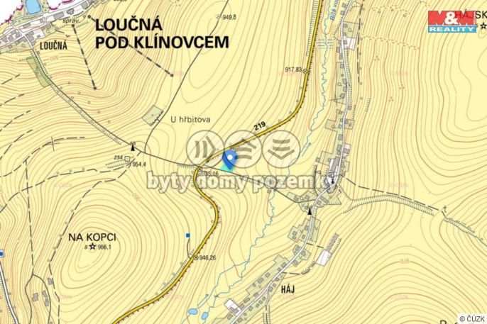 Prodej, Pozemek k bydlení, Loučná pod Klínovcem