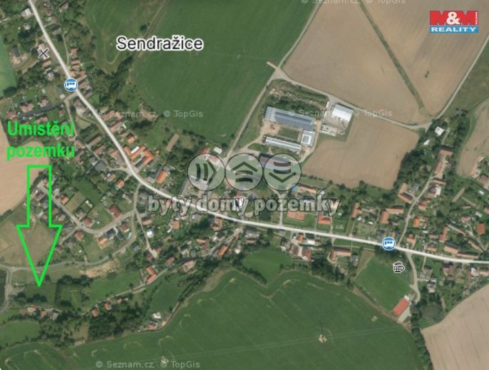 Prodej, Pozemek k bydlení, Sendražice