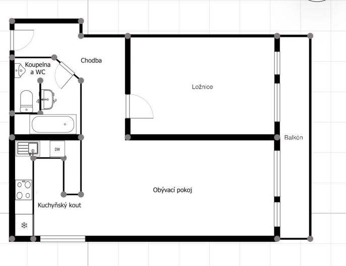 Prodej, Byt 2+kk, Ostrava