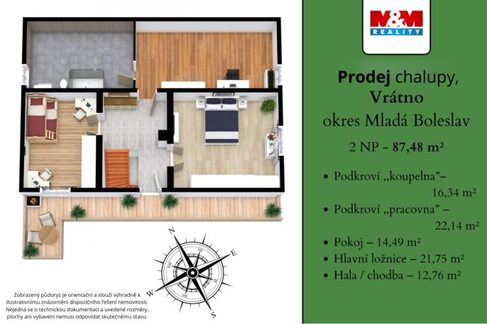 Prodej, Chalupa, Vrátno