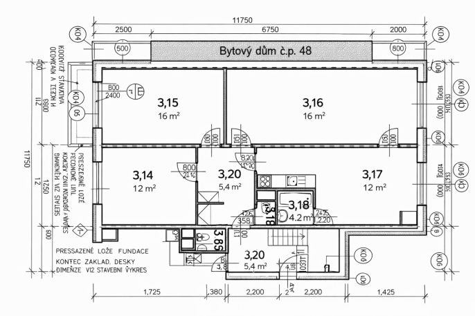 Prodej, Byt 3+1, Práče
