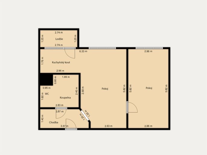 Prodej, Byt 2+kk, Mariánské Lázně