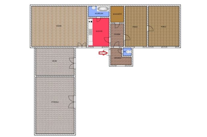 Prodej, Rodinný dům, Ostrov