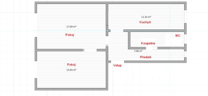 Pronájem, Byt 2+1, Litoměřice