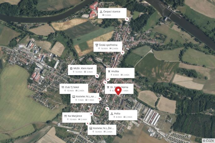 Prodej, Rodinný dům, Kostelec nad Labem