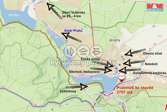 Prodej, Pozemek k bydlení, Jevany
