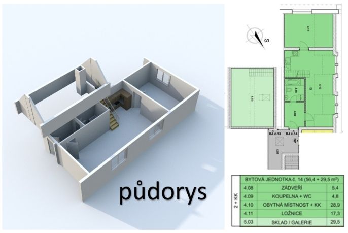 Prodej, Atypický byt, Břežany II