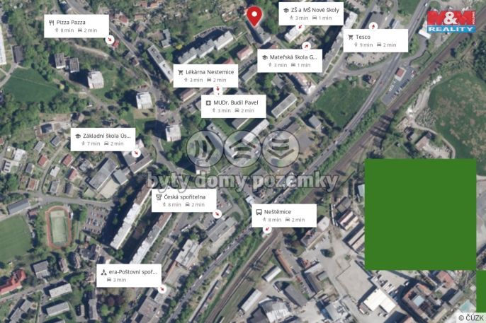 Pronájem, Byt 2+1, Ústí nad Labem