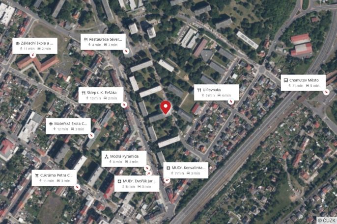 Pronájem, Byt 2+1, Chomutov