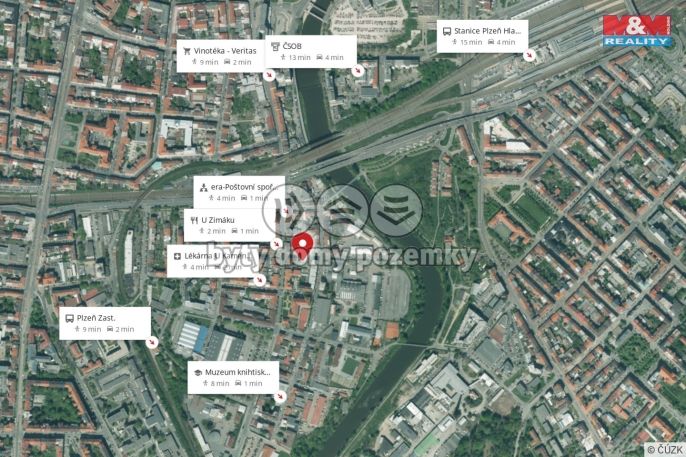 Pronájem, Byt 1+kk, Plzeň