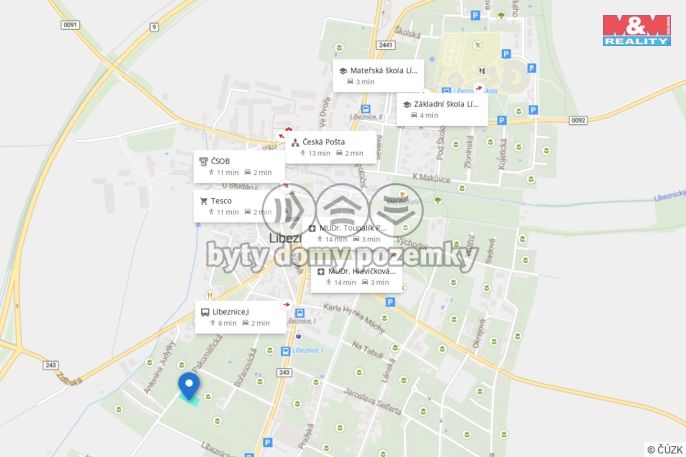 Prodej, Pozemek k bydlení, Líbeznice