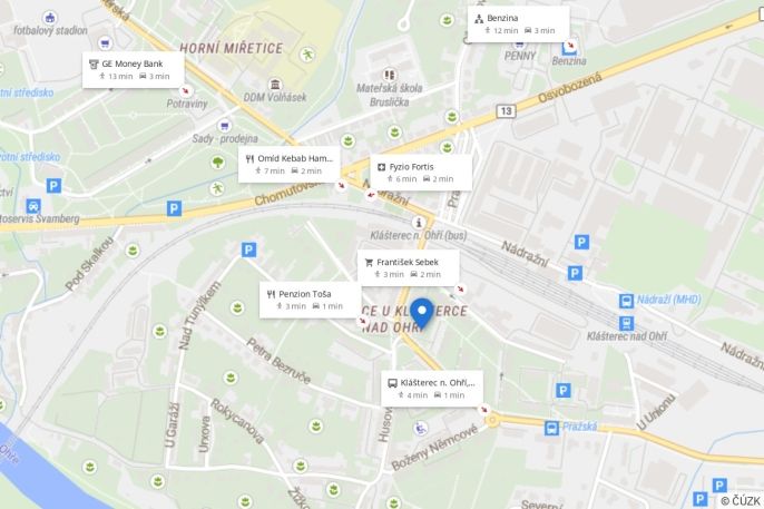 Pronájem, Byt 3+1, Klášterec nad Ohří