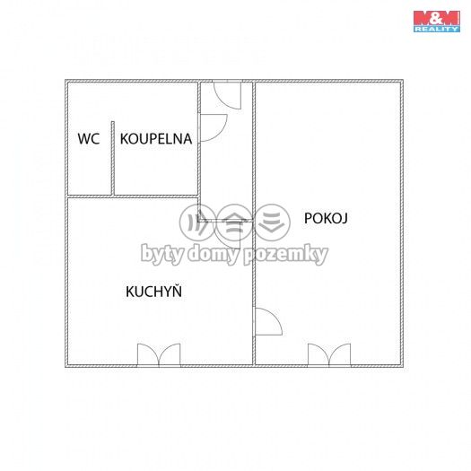 Pronájem, Byt 1+1, Klášterec nad Ohří